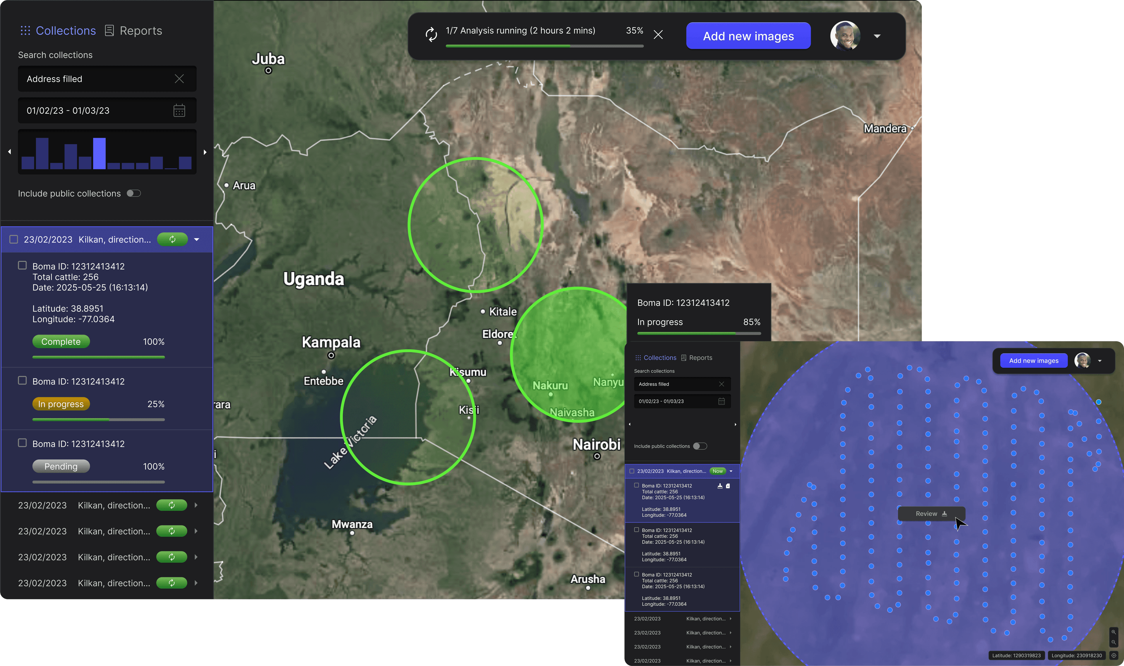 Eyeclimate cattle management interface