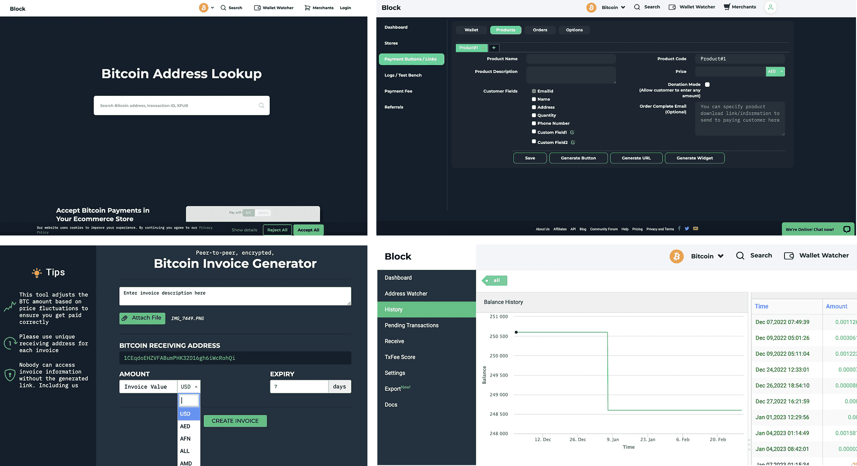 Block B2B Bitcoin payments platform